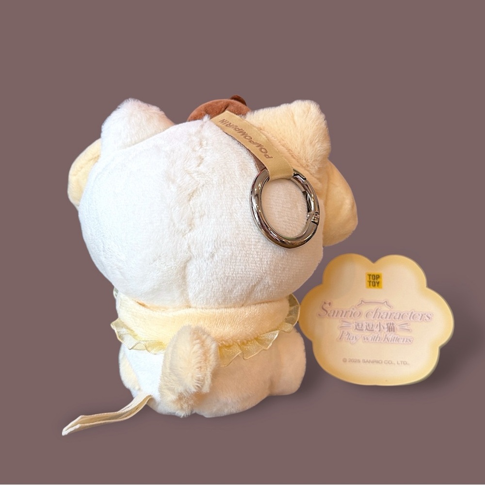 Sanrio Characters Play With kittens series Plush pendant- Pompompurin - Picture 11 of 16
